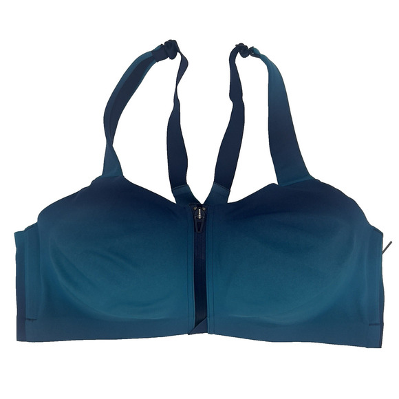 Victoria's Secret Sports Bra Sz. 36DD Knockout Front Close Underwire Blue Ombre - Picture 1 of 6